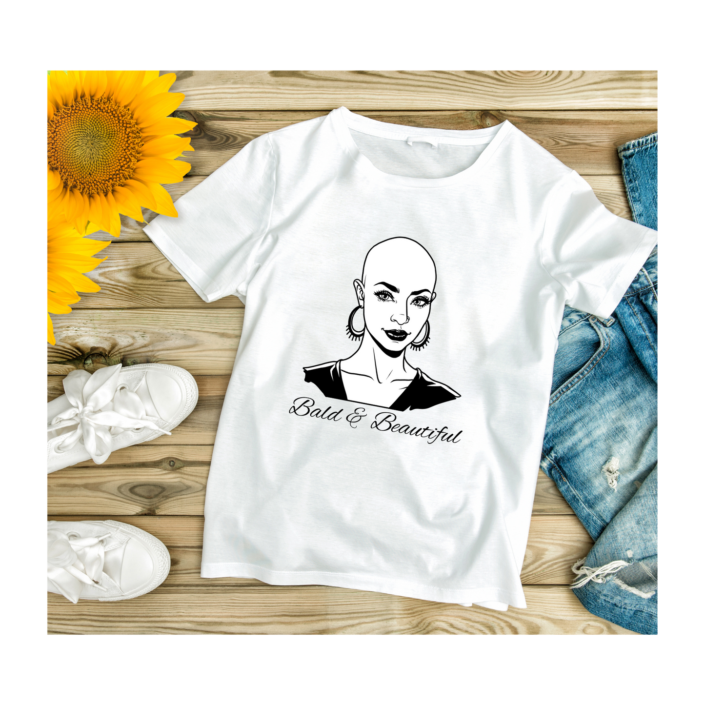 "Bald & Beautiful" Tee Shirt