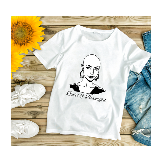"Bald & Beautiful" Tee Shirt